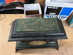 VTG Antique Seth Thomas Mantle Clock Classical Pillar Faux Marble Untested