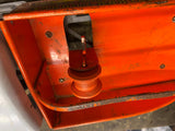 Vtg 50's Structo Toy Tow Wrecker Truck Toyland Garage Metal Wind Up 11"  Service