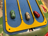 VTG Wolverine Toy co Pgh Pa Magic Auto Race Tin Lithograph Cars Works Collect!