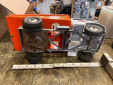 Vtg 50's Structo Toy Tow Wrecker Truck Toyland Garage Metal Wind Up 11"  Service