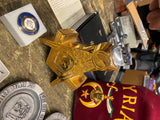 Vtg Shriner masons Fraternal Order Table Lighter PEZ AShtrays Syria Bible Collec