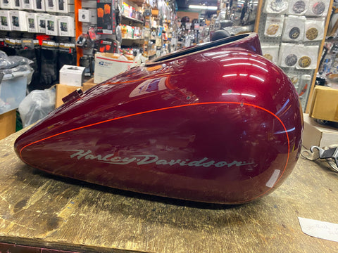 2002 Rich Red Gas Fuel Tank Harley Classic Glide Flh Touring 2000-2003 NIce!