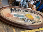 VTG Michelob Beer Bar Bubble Sign Oval 23 x 15 Mancave Bar TAvern Garage Draught