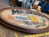 VTG Michelob Beer Bar Bubble Sign Oval 23 x 15 Mancave Bar TAvern Garage Draught