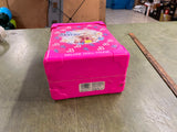Vintage 1991 Barbie Deluxe Doll Trunk Carrying Case Travel Bag Organizer