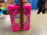 Vintage 1991 Barbie Deluxe Doll Trunk Carrying Case Travel Bag Organizer