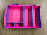 Vintage 1991 Barbie Deluxe Doll Trunk Carrying Case Travel Bag Organizer