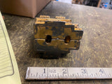 Cast Iron Antique Coin Bank Ac Williams Dutch House Green Roof 1910-1931 Penny