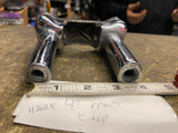 Chrome 4" Handlebar Risers top Clamp Harley Shovelhead Chopper Softail Sportster