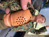 1964 Gi Joe Action Figure Marine Rare Talking Outfit MP Military Police Helmet!