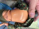 1964 Gi Joe Action Figure Marine Rare Talking Outfit MP Military Police Helmet!