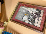 Vtg 1919 Goodbye Wild Women Good Bye Sold Advertising Picture Book Framed Antiqu