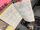 Vtg BeeGees Records Music Sheets Promo Album Lot Satruday night fever My World