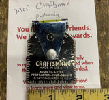 Vtg USA Magnetic Craftstman Protractor Lever Rule Square Tool 1/16 Scale Machini