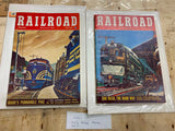 Vtg 1950's Railroad Magazines Advertising Idaho San diego Pictures Trains