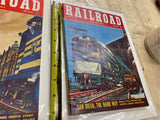 Vtg 1950's Railroad Magazines Advertising Idaho San diego Pictures Trains