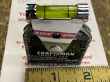 Vtg USA Magnetic Craftstman Protractor Lever Rule Square Tool 1/16 Scale Machini