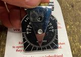 Vtg USA Magnetic Craftstman Protractor Lever Rule Square Tool 1/16 Scale Machini