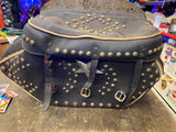 Vtg Buco Leather Saddlebags Knucklehead Panhead Flathead Mounts Orig Period Bags