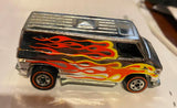 Original RARE 1974 Mattel Hot Wheels Redline Super Van Flames Chrome Minty!