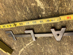 Vtg Farmall Internationa Farm tractor Hood Side Cover Emblem Badge Stainless 25"