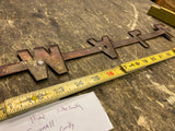 Vtg Farmall Internationa Farm tractor Hood Side Cover Emblem Badge Stainless 25"