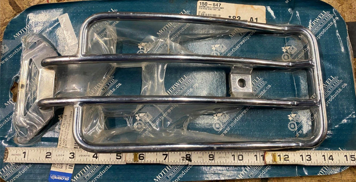 Motherwell Solo Seat Fender Luggage Rack Harley Road King Touring FLH ...