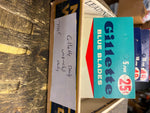 Vtg Gillette Razor Blades Shaving NOS Orig Advertising Display Card Blue Blades!