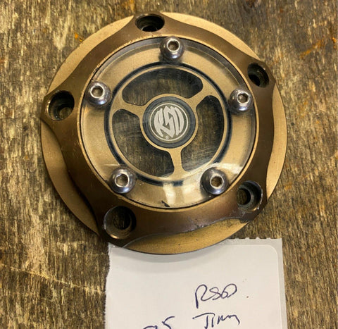 RSD Roland Sands Timer Cover Clarity Black Harley Twin Cam Touring Dyna Softail