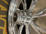 Pair Custom Mag Wheels Manhatten Tires 3x16 3x18 Harley Touring Softail Chopper