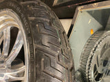 Pair Custom Mag Wheels Manhatten Tires 3x16 3x18 Harley Touring Softail Chopper