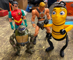 Vtg He man Figure Toy Barry Benson mcdonalds Batman robin ninja mutant Turtle lo