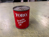 Vintage 1980s Sealed Toro 2 Cycle Engine Red Oil Can 8 fl oz Unopened Full