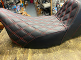 Step up Seat Harley Touring 2008^ Street Glide Ultra Classic Bagger Red Diamond