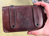 Vintage Bucheimer Leather Amo Carrying Pouch Case Hunting Military #55