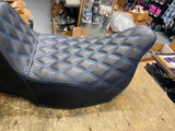 Step up Seat Harley Touring 2008^ Street Glide Ultra Classic Bagger Blue Diamond