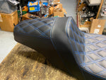 Step up Seat Harley Touring 2008^ Street Glide Ultra Classic Bagger Blue Diamond