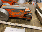 Vtg Hubley Diesel Road Steam Roller 50's Toy Heavy Equipment Tractor Orange 480
