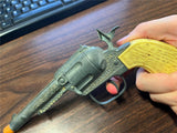 Vintage 1960s Made In USA Gabriel Diecast Cap Shooting Toy Tested Works Cowboy