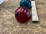 Vtg Glass Lens Green red Boat Marine lights Airplane Navigation 1 3/4 Maritime