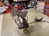 Vintage Montgomery Ward Oscillating Desk Top Mount Plug In Fan Tested Works