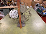 Vintage Montgomery Ward Oscillating Desk Top Mount Plug In Fan Tested Works