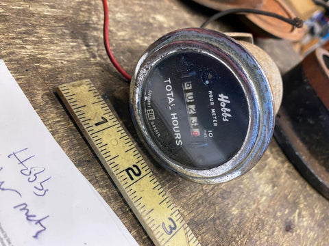 Vtg Hobbs Stewart Warner Hour Meter Indicator 1 tenth Airplane Equipment Guage
