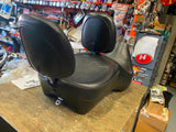 Dual Touring Seat Harley Deuce FXSTD Corbin Drivers Passenger Backrest Leather