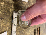 Vtg gilbarco gas pump lens clear sight glass NOS 1930's Service Station GArage!