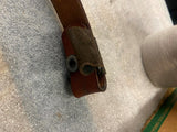 Vtg Leather Sling Strap Rifle Hunting Embossed Bear Dear M1 garand Sks?