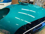 1971 NOS OEM Honda CB CL 350 Gas Tank Orig Paint CB350 CL350 Green Black Factory