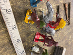 Vtg figures Cowboys Indians Horse England Toys 50's Lot Cast!