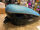 Blue Suede Pearl Black Gas Sportster Tank 2007^ 883 1200 Harley nice!