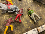 Vtg figures Cowboys Indians Horse England Toys 50's Lot Cast!